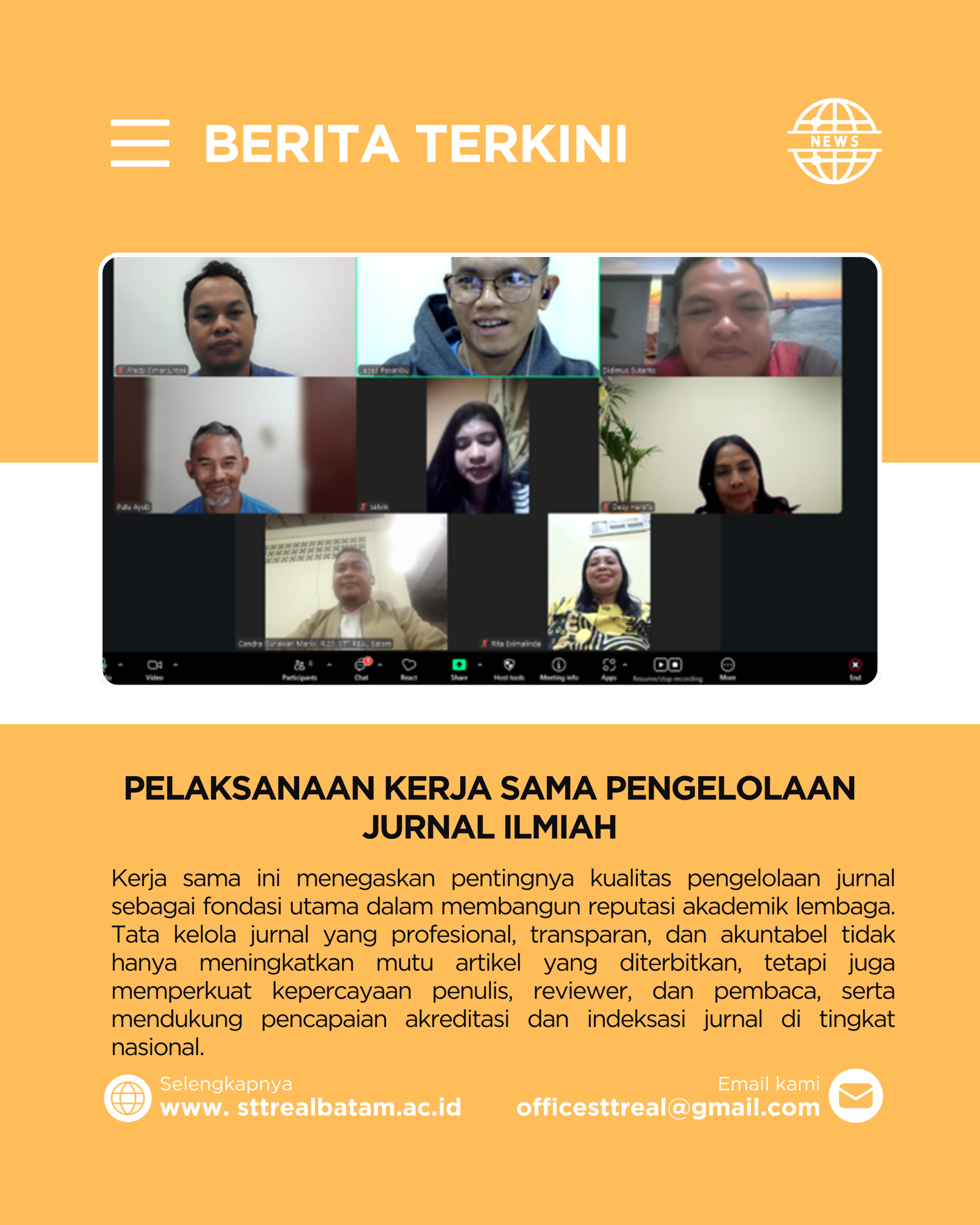 PELAKSANAAN KERJA SAMA PENGELOLAAN JURNAL ILMIAH