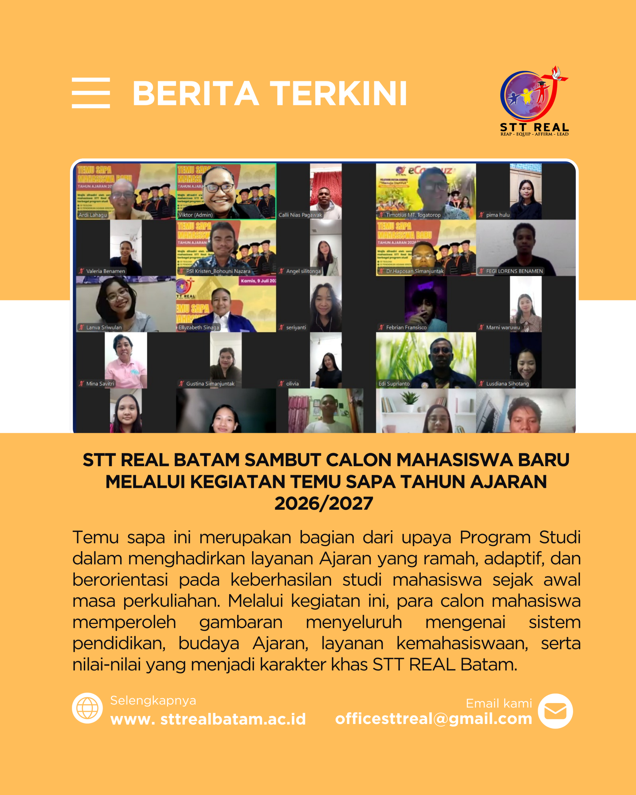 TEMU SAPA CALON MAHASISWA BARU